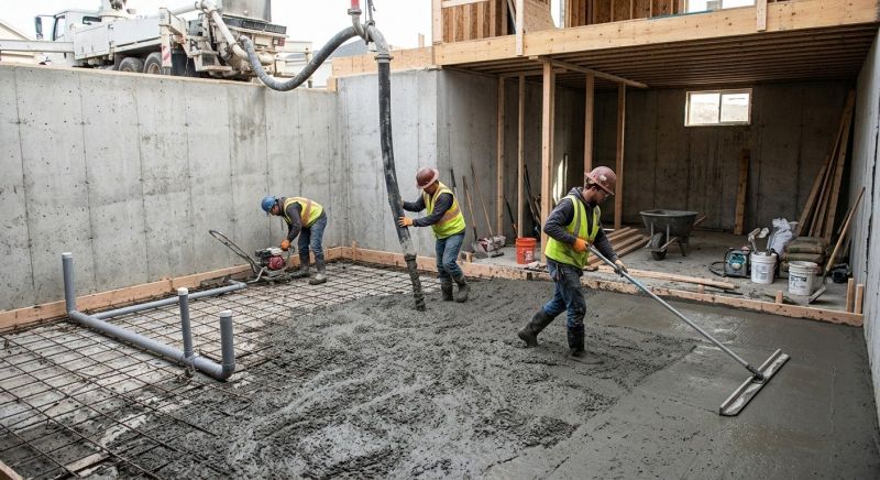 Basement Concrete Installation in Hayward, WI