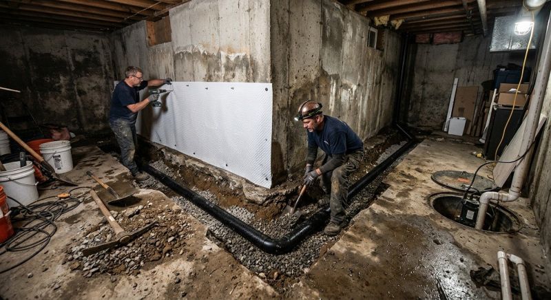 Basement Concrete Installation in Minong, WI