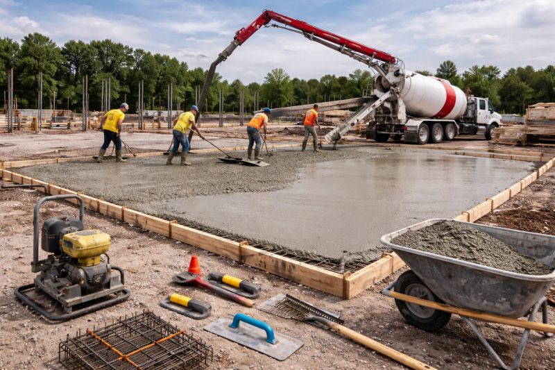 Commercial Slab Construction in Minong, WI