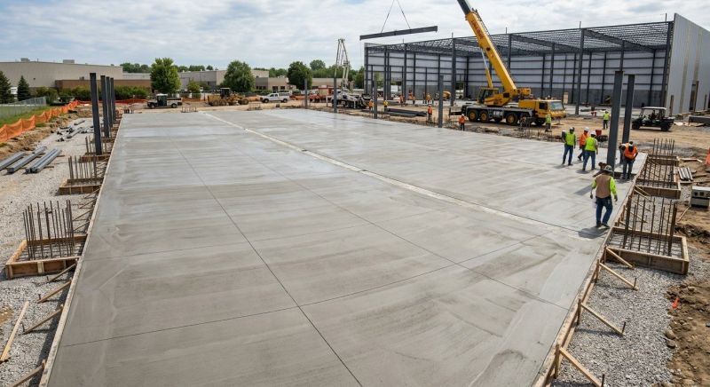 Commercial Slab Installation in Minong, WI