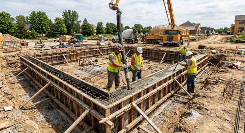 Foundation Pouring in Hayward, WI