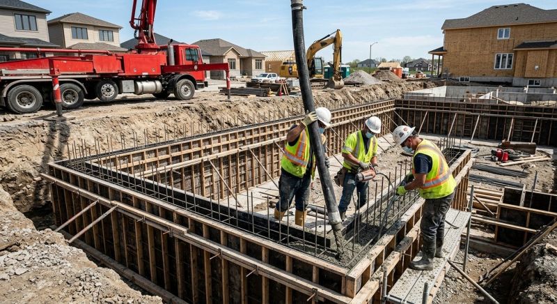 Foundation Wall Pouring in Minong, WI