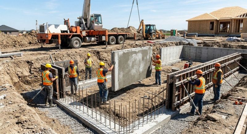 Foundation Wall Pouring in Minong, WI