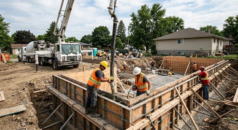 Foundation Wall Pouring in Radisson, WI