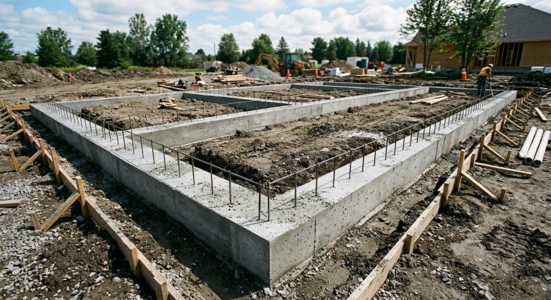 House Footing Construction in Hayward, WI