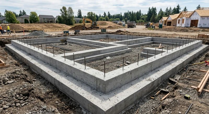 House Footing Construction in Hayward, WI