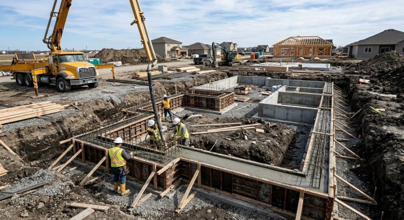 Poured Foundation Installation in Hayward, WI